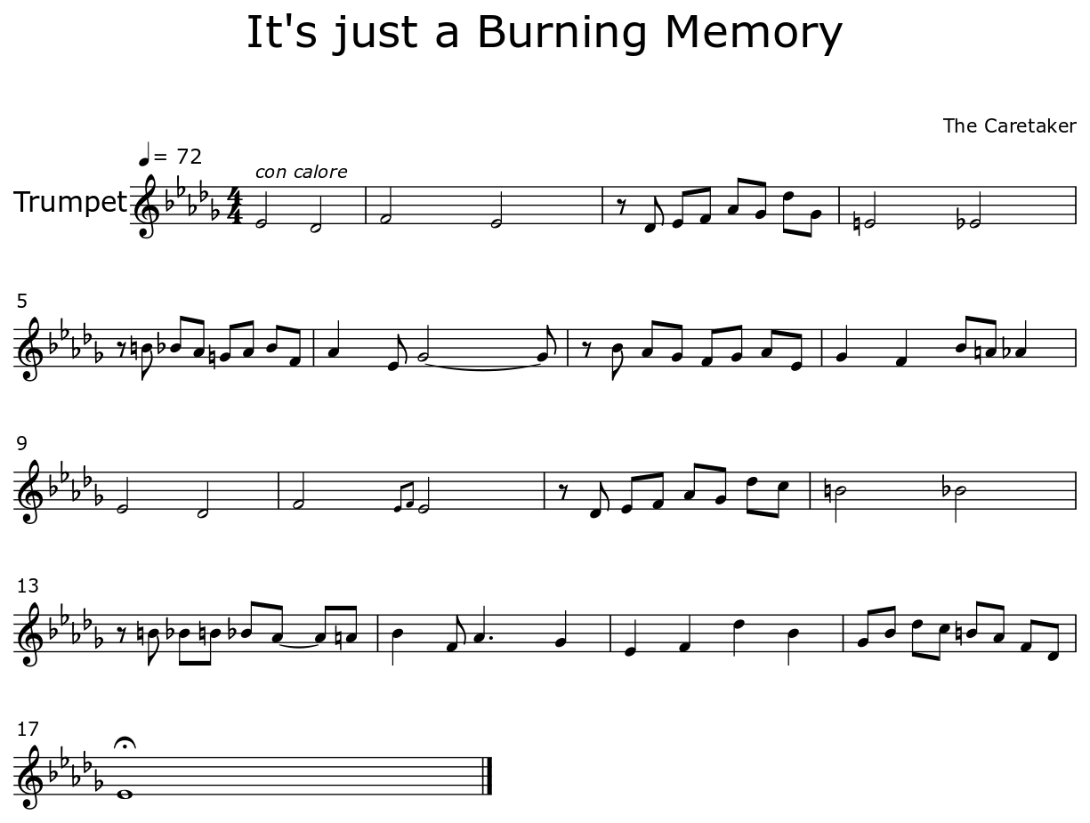 Песня just a burning memory